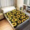 Sunflower Blanket, 40"x50" Double Sided Print Soft Warm Reversible Throw Blanket for Women Girls Birthday, Black